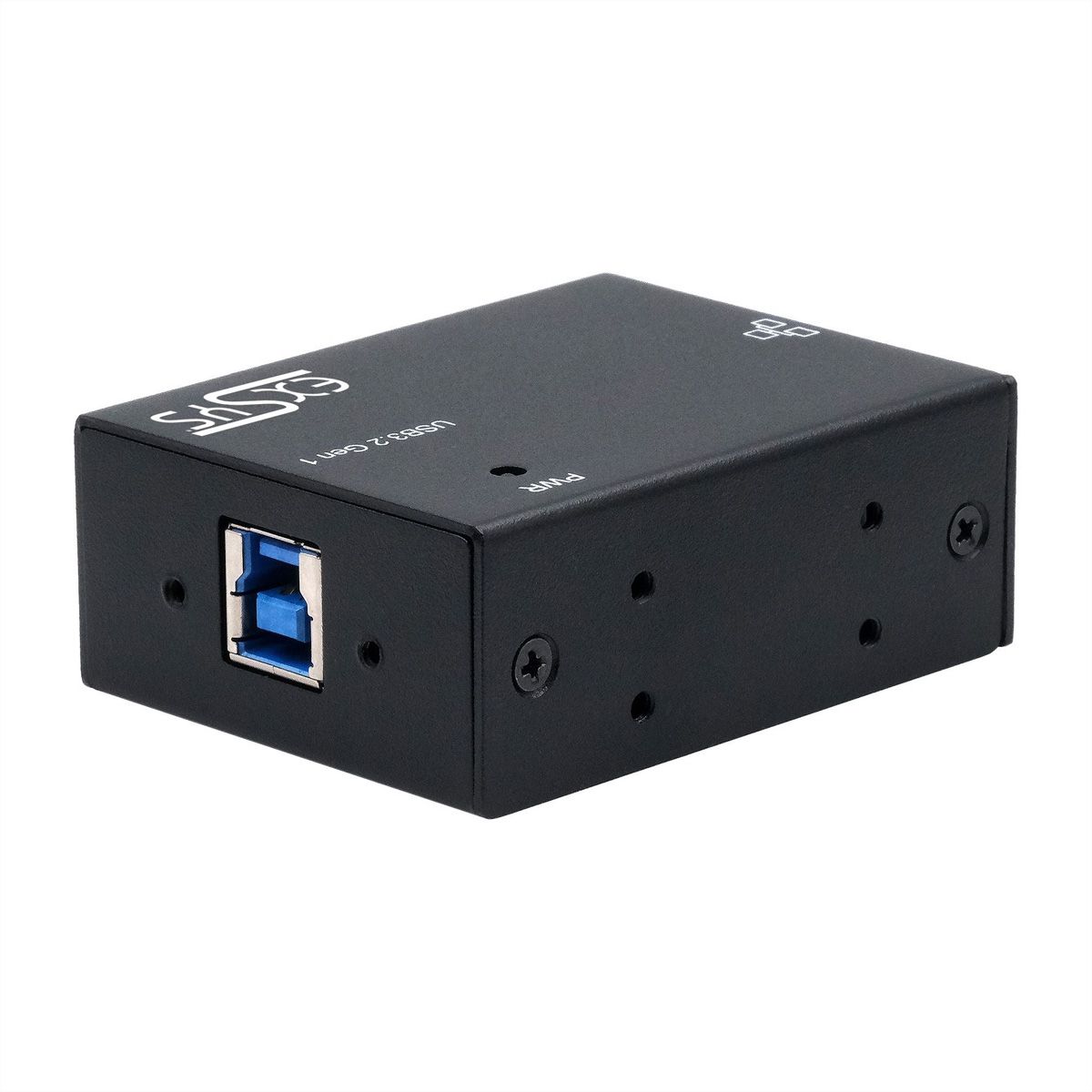 EXSYS EX-13021HMV USB 3.2 type B vers Ethernet 1 Gigabit, kit rail DIN inclus
