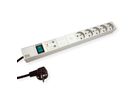 BACHMANN Prise multiple, 1UH 5x UTE, interrupteur, parasurtenseur et filtre, 2m