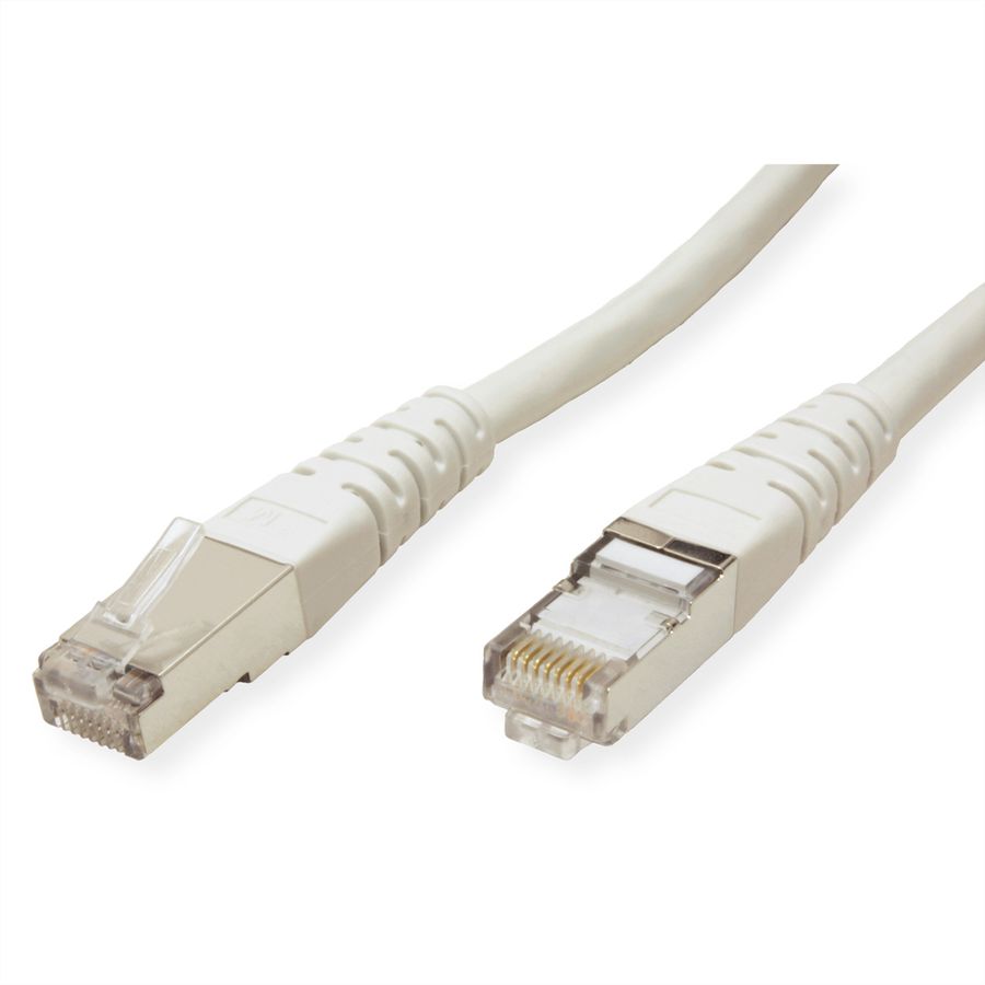 Cordon ROLINE Cat.6 (Classe E) S/FTP (PiMF), gris, 1 m