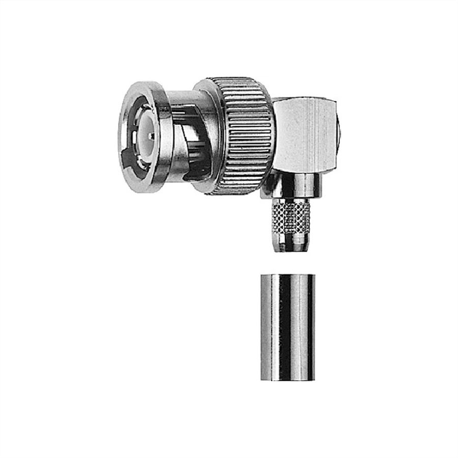 TELEGÄRTNER Connecteur BNC coudé 50 Ohm pour RG-223/U