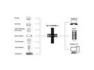 EXSYS EX-11234HMS-2 Hub 4 ports USB 3.2 Gen 1, Kit rail DIN et fixation murale, puce VIA VL817_Q7S