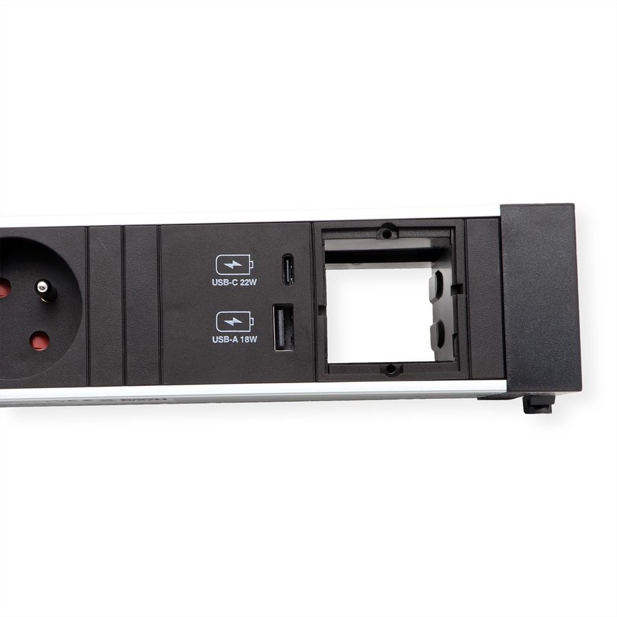 BACHMANN POWER FRAME M 2xUTE 1xCM 1xUSB A/C 22W 0,2m GST18
