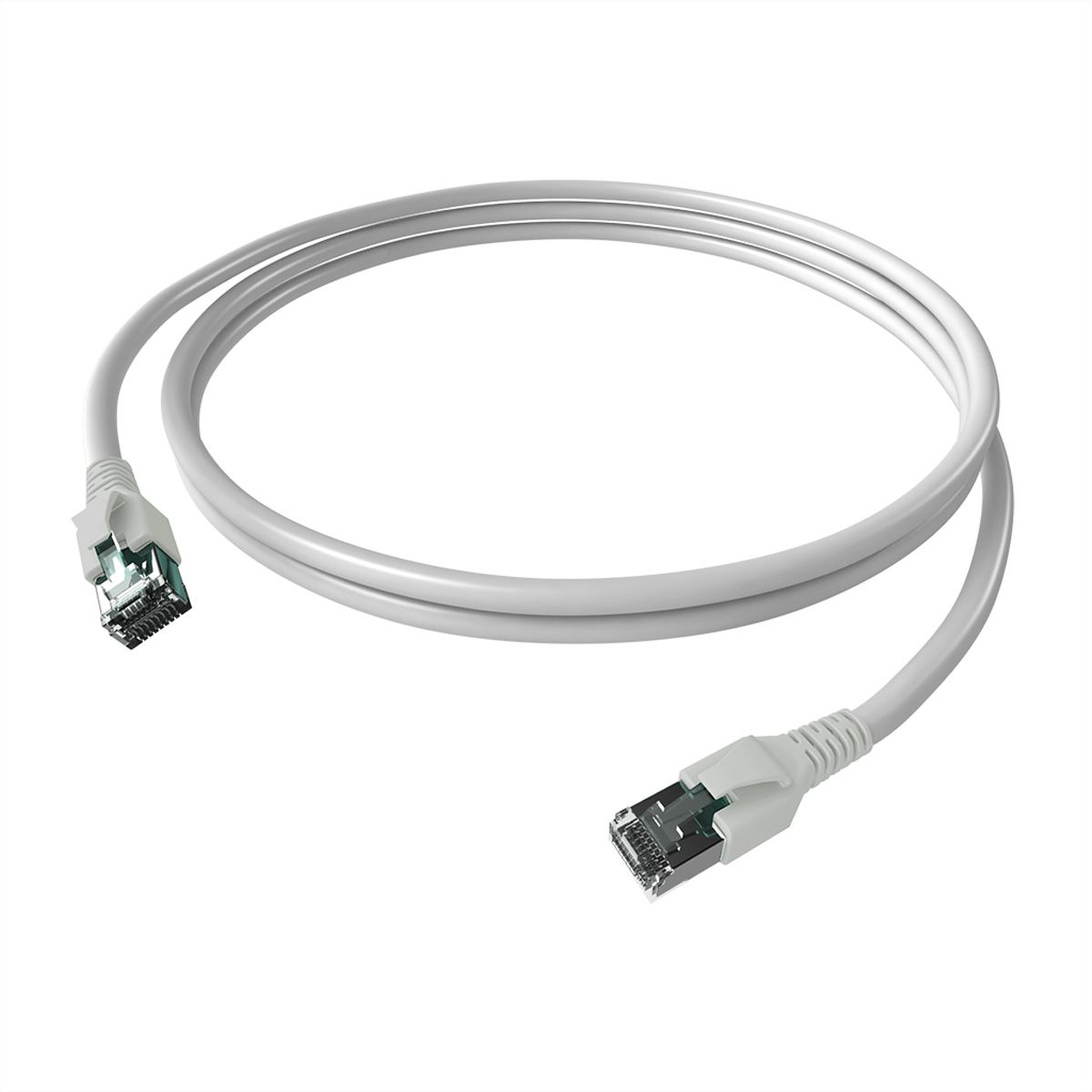 EasyLan FlexBoot Cordon Cat.6A, S/FTP, blanc, 1 m