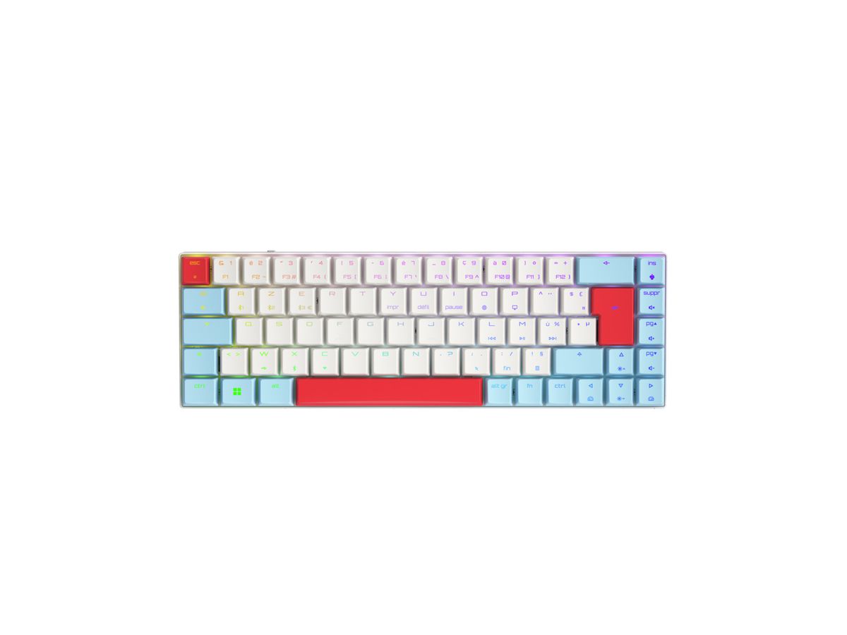 CHERRY MX-LP 2.1 Compact Wireless Clavier RF sans fil + Bluetooth blanc