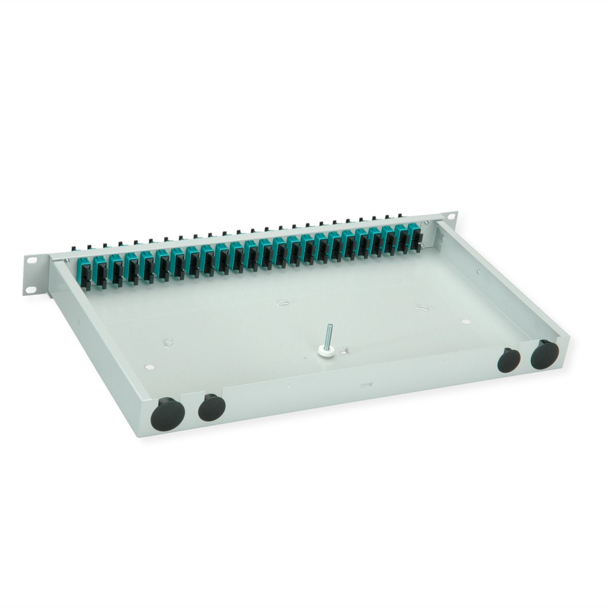 TELEGÄRTNER BASIS eco Panneau fibre optique, 24x SC Duplex, turquoise, OM3