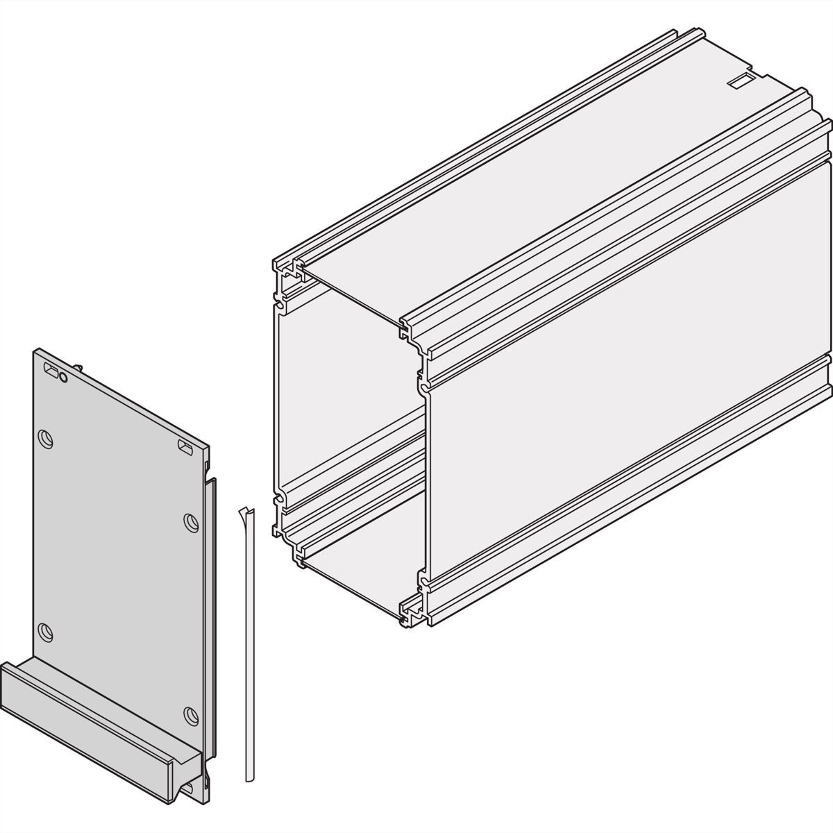 SCHROFF Cadre type unité enfichable Face avant, Refrofit blindage, 6 U, 42 HP, 2,5 mm, Al, Anodisé avant, Conducteur arrière