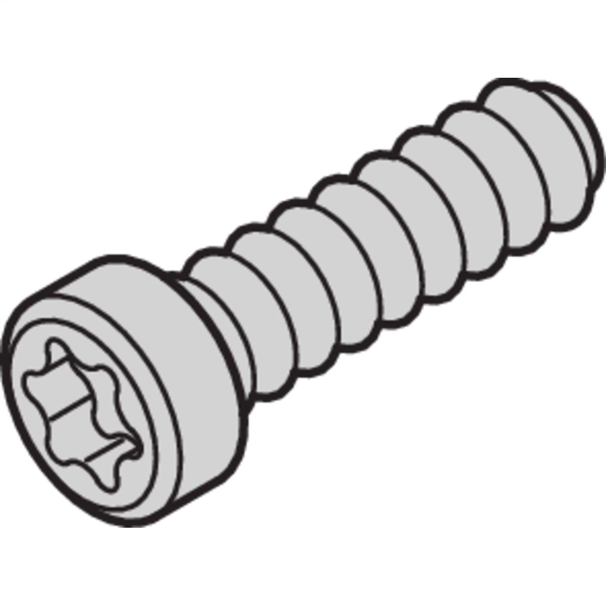 Vis à tête cylindrique de SCHROFF, Torx, autoserrante, M2.5 x 9.3