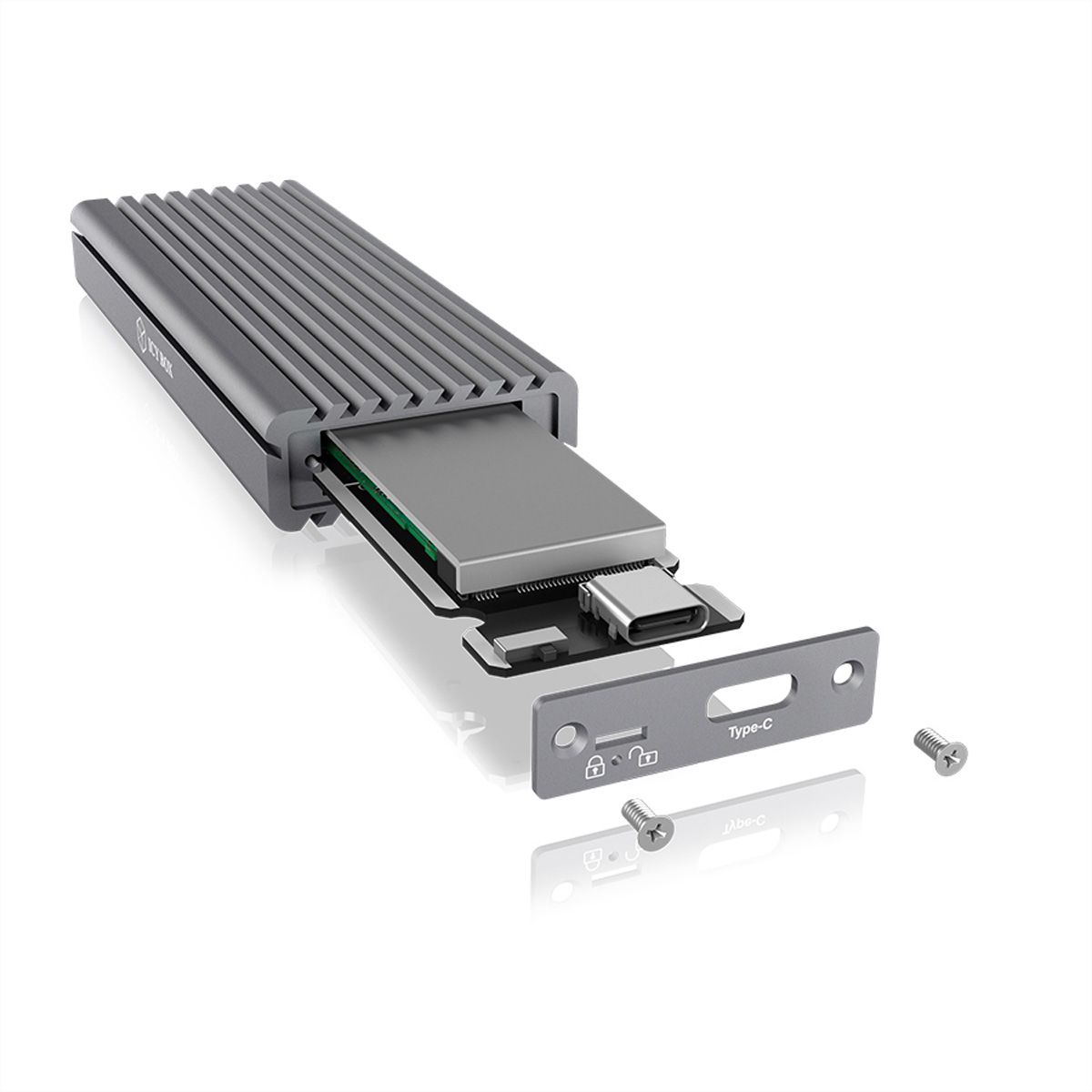RaidSonic IB-1817M-C31 Boîtier USB C pour M.2 NVMe SSD