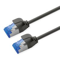 ROLINE Cordon Cat.6A (Classe EA) S/FTP (PiMF), LSOH, PoE , noir, 1 m