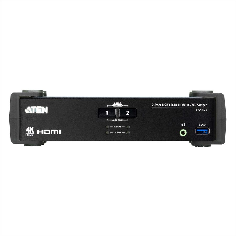 ATEN CS1822 Commutateur KVMP™ HDMI 4K 2 ports USB 3.0