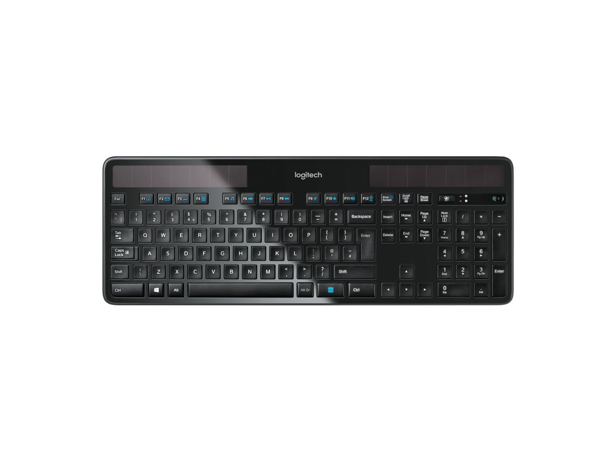 LOGITECH K750 RF Clavier sans fil solaire français noir