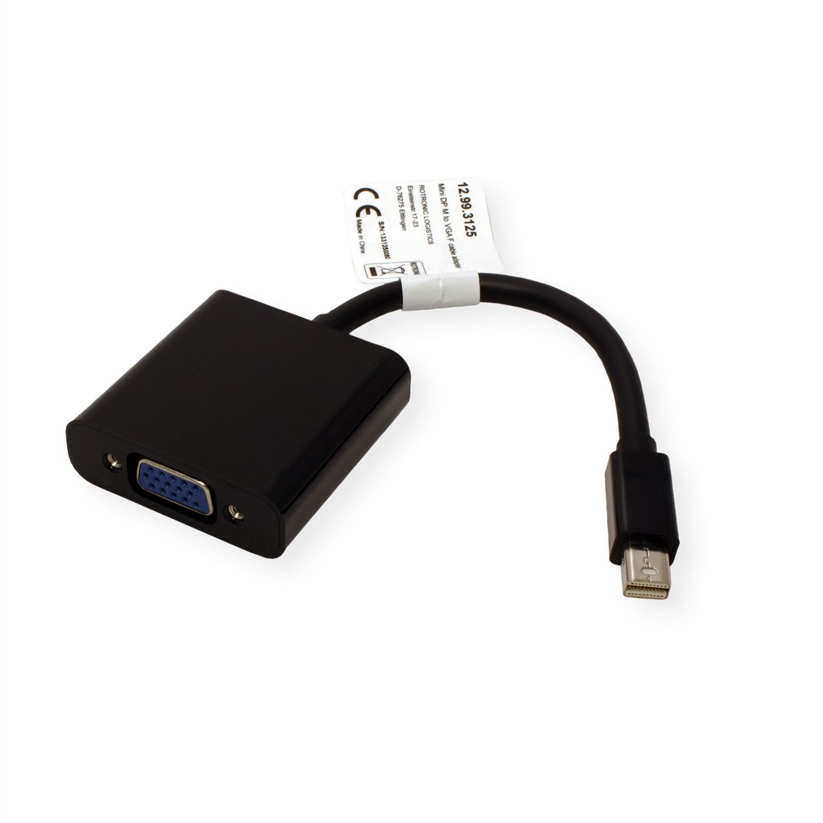 Câble Adaptateur Mini DisplayPort Vers VGA 1,8 M - Connecteurs Plaqués Or - Résolution Jusqu'à 1920x1200 - Pour PC, Mac, Projecteur
