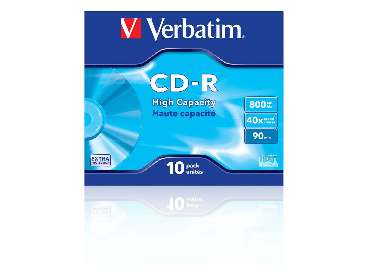Verbatim 43428 CD vierge CD-R 800 Mo 10 pièce(s)