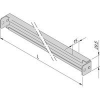 SCHROFF Varistar Rail en C pour largeur d'armoire 800W