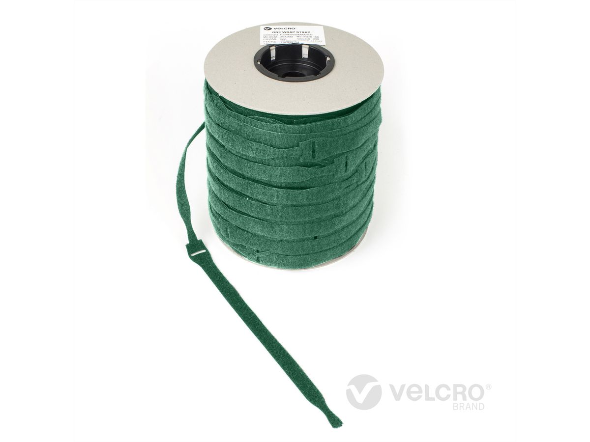 VELCRO® One Wrap® Strap 20mm x 230mm, 750 pièces, vert