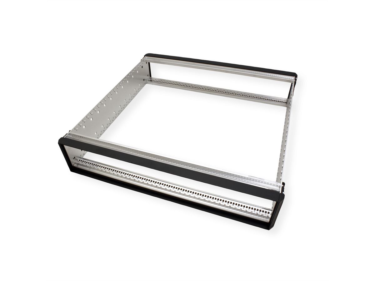 SCHROFF RatiopacPRO, coffret de bureau, blindage rétractable, garniture avant, 2 U, 84 HP, 435 mm