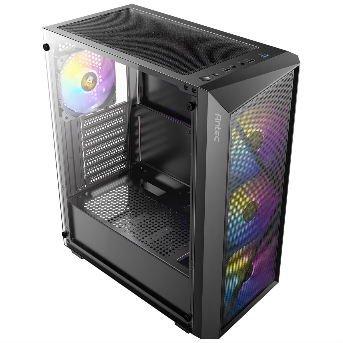 ANTEC AX67 ARGB Boîtier PC Midi Tower Gaming ATX, noir