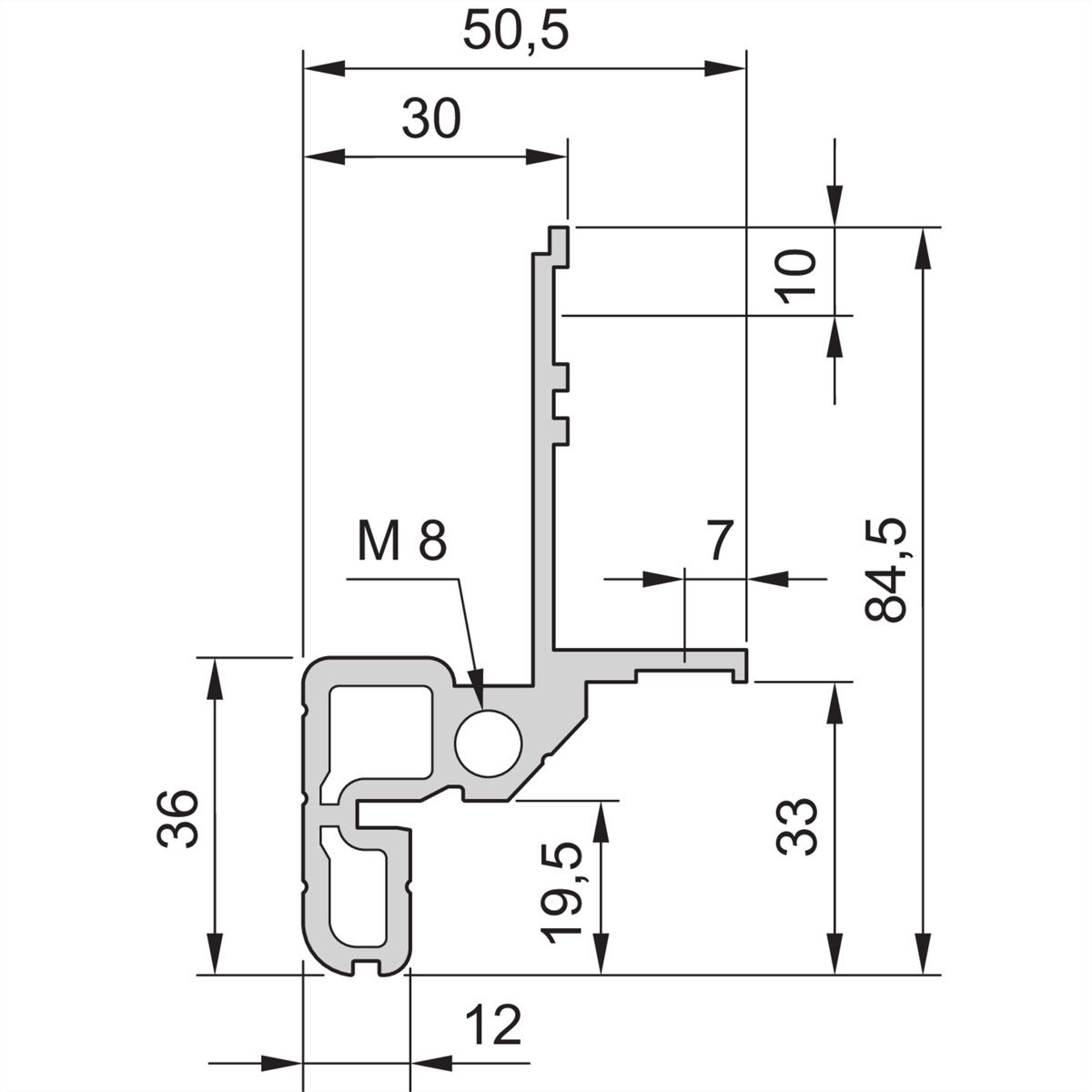 Cadre d'armoire Novastar SCHROFF, Slim-Line, 25 U 553W 1000D