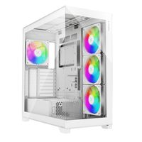XILENCE Xilent Gleam X818.W.ARGB Gaming ATX PC blanc, Tour RGB ATX Midi