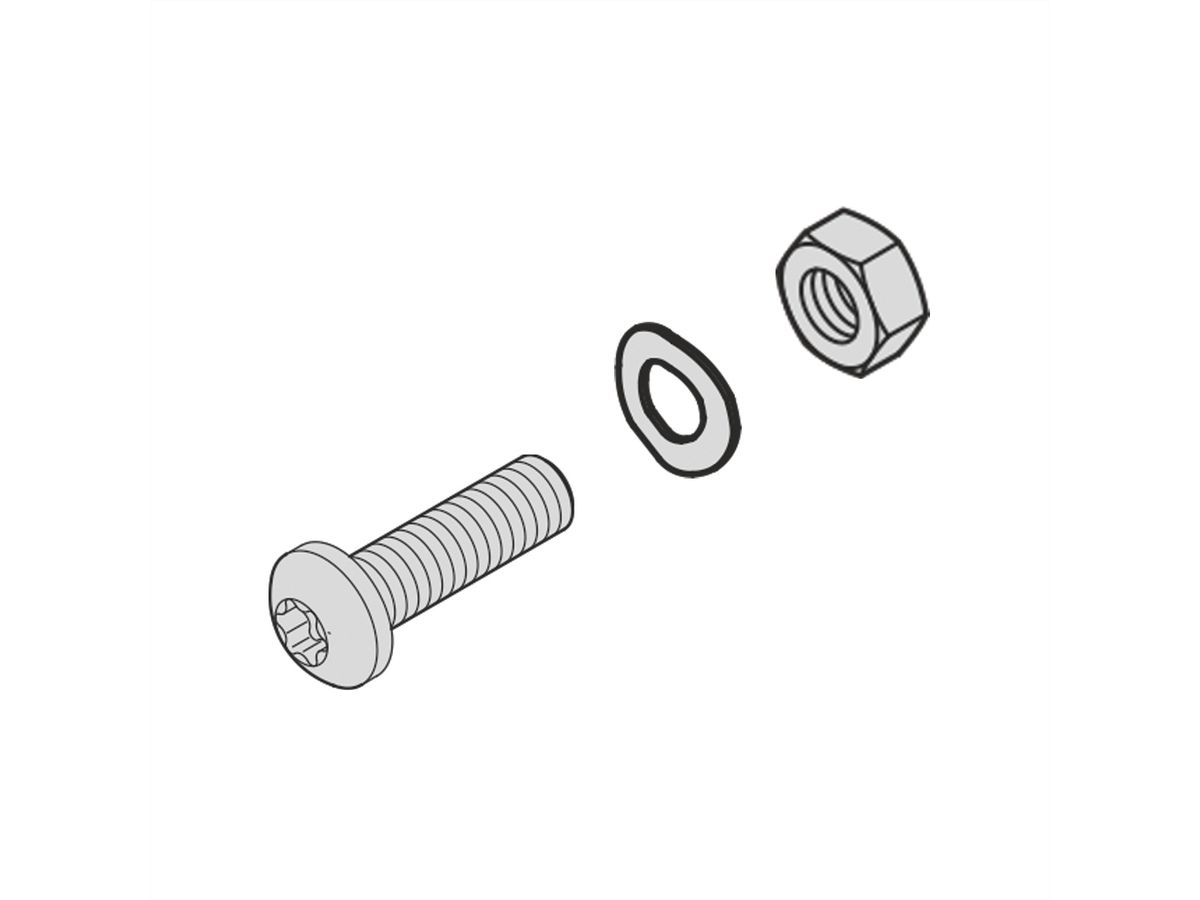 SCHROFF Kit de montage pour 1 ventilateur de remplacement AC ou DC