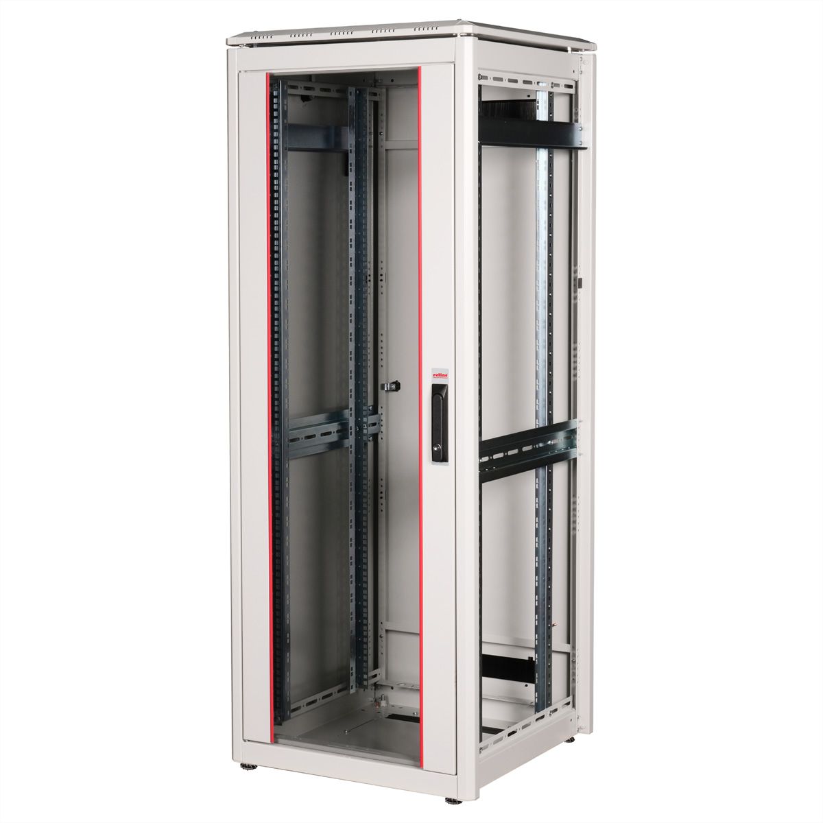 ROLINE 19" Baie réseau Pro 32U, 600x600 LxP Porte verre gris