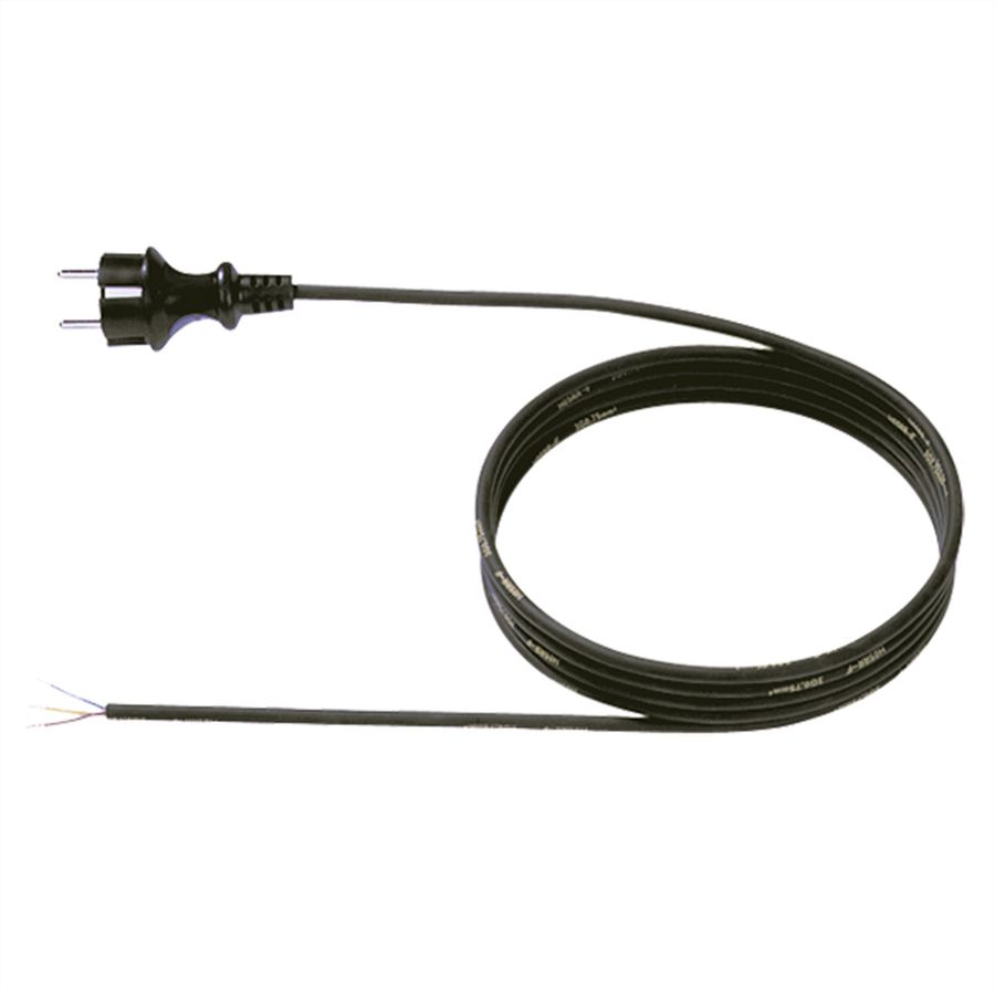 BACHMANN Câble néoprène 3G1.50 3m, H07RN-F 3G1.50 noir 32/fils ouverts