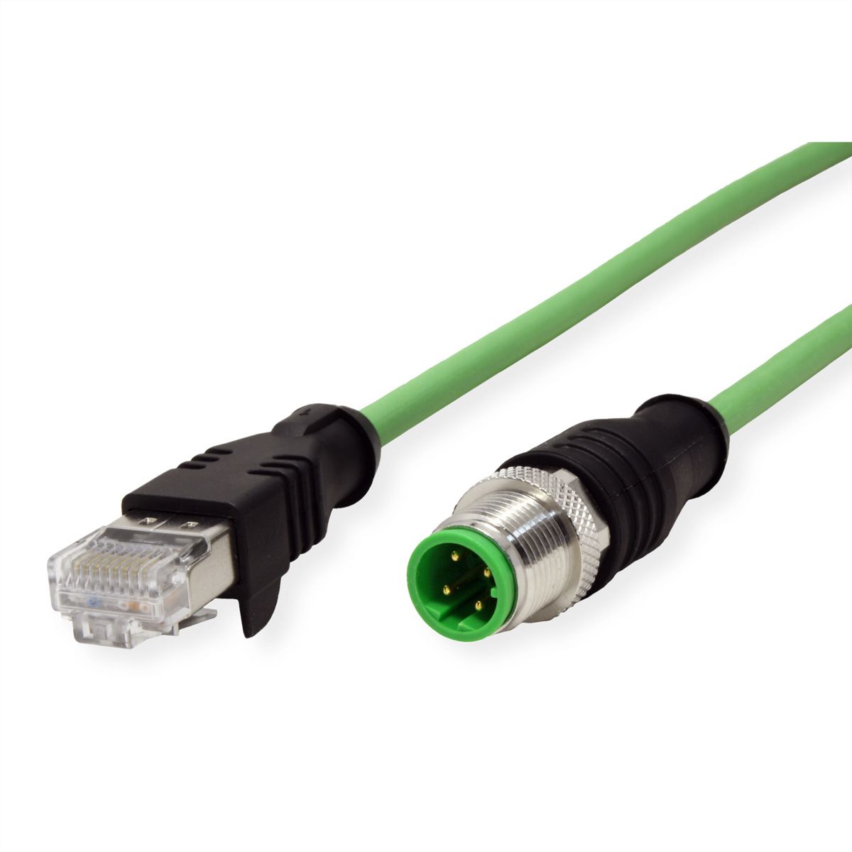 METZ CONNECT Câble Ethernet industriel M12-RJ45, codage D, 2 m