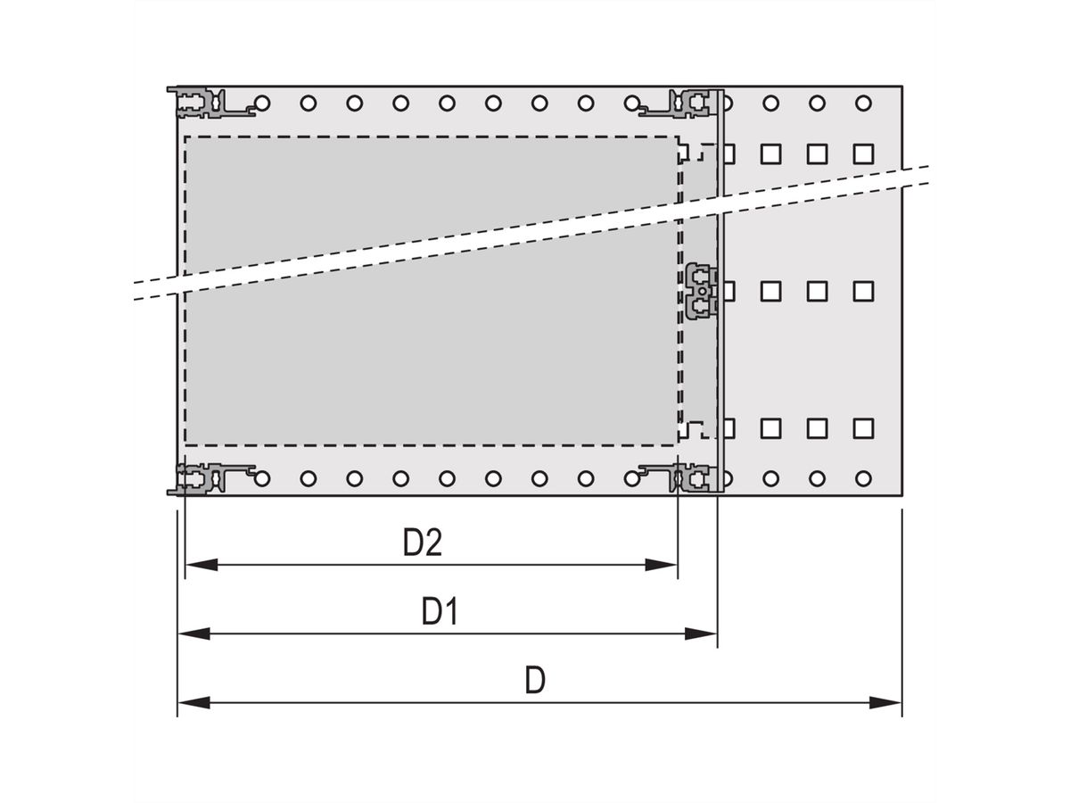 SCHROFF EuropacPRO 19" Kit bacs à cartes pour cartes-mères, Rail coulissant, 3 U, 355 mm