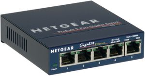 NETGEAR GS105 Non-géré Gigabit Ethernet (10/100/1000) Bleu