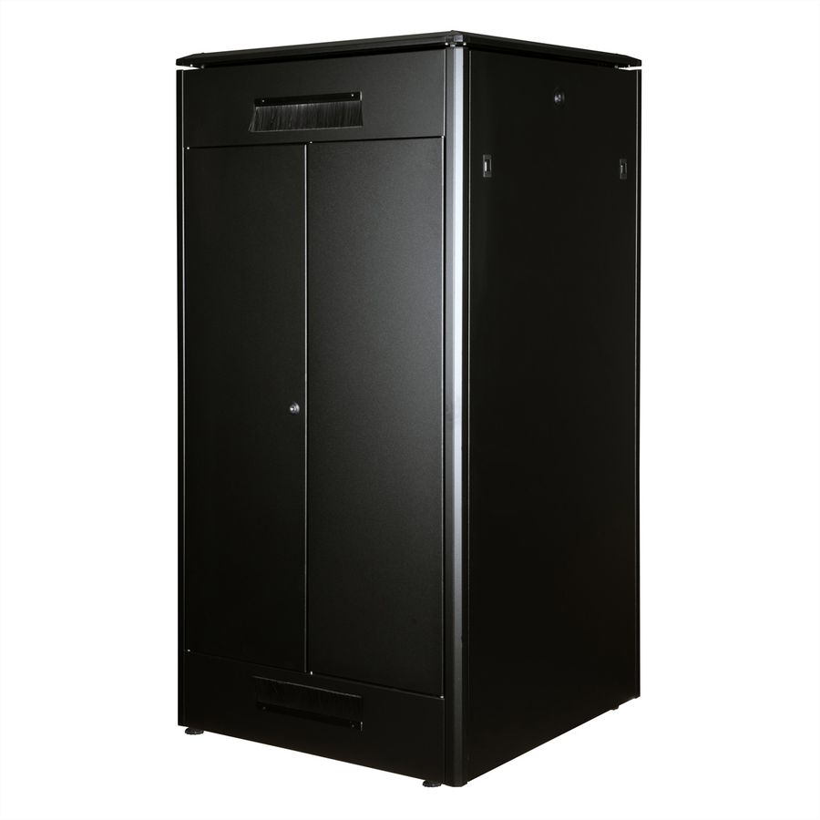 ROLINE 19" Baie réseau Pro 32U, 800x800 LxP Porte verre noir