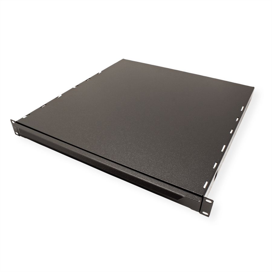 Tiroir clavier 19" 1UH, sans clavier, noir