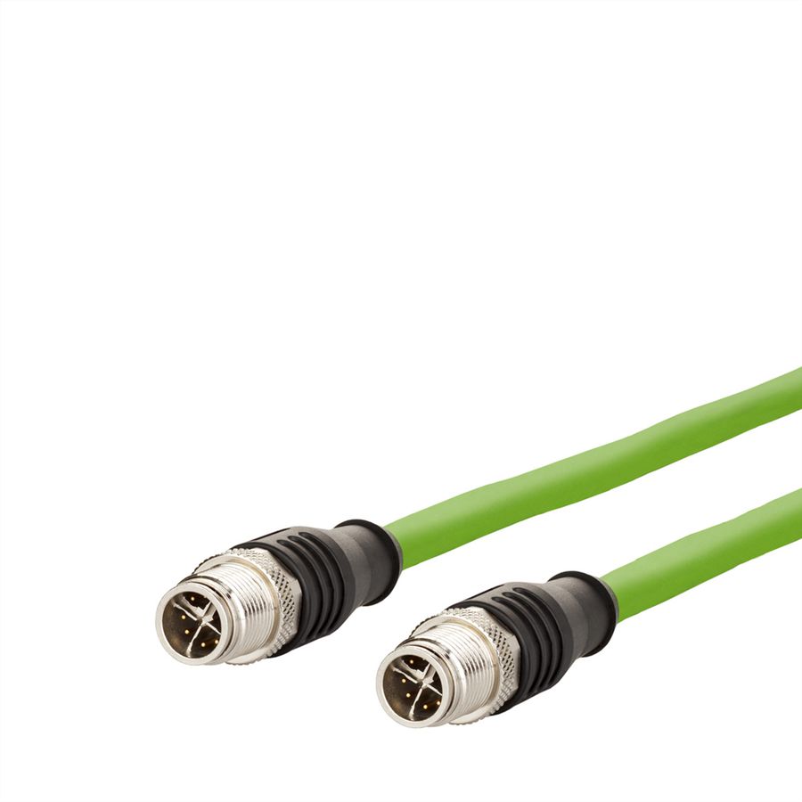 METZ CONNECT Câble Ethernet industriel M12, codage X, 1 m
