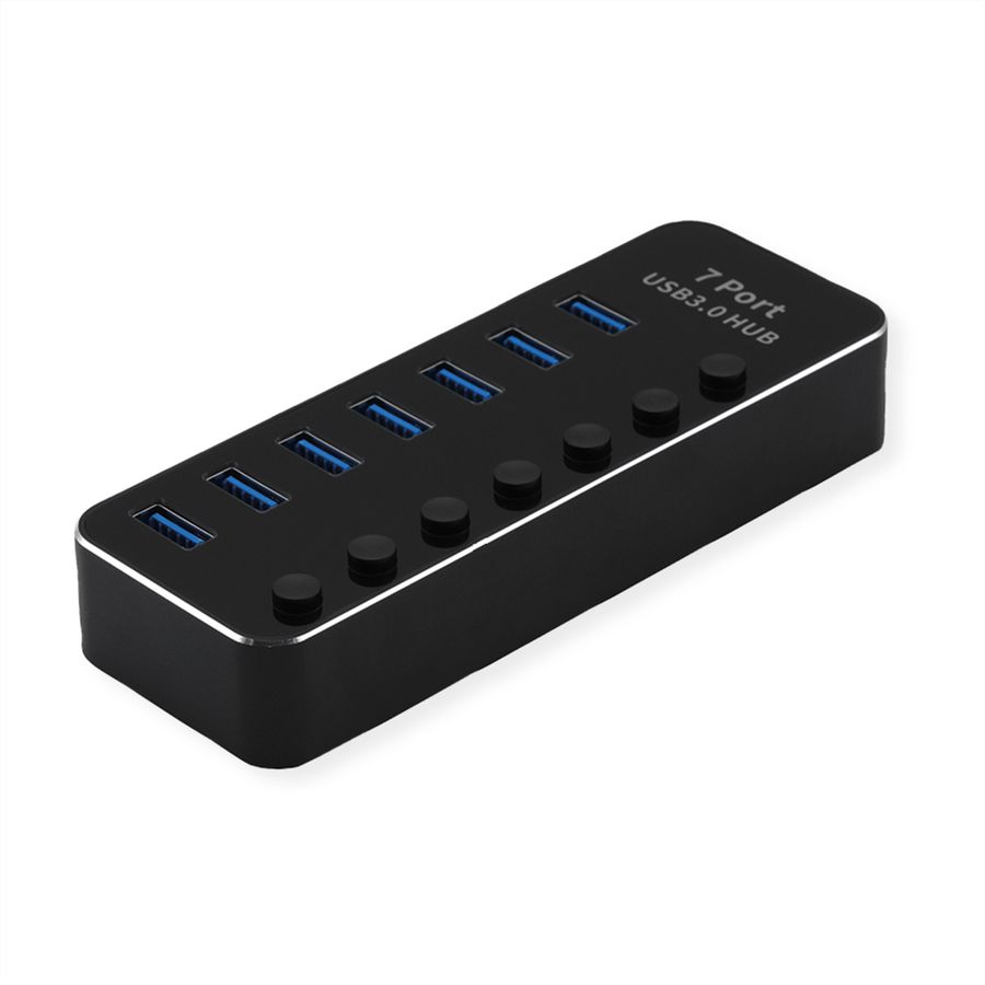 ROLINE Hub Notebook USB 3.2 Gen 1, 7 ports