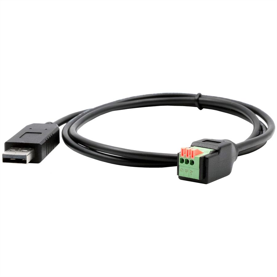 EXSYS EX-13009 Câble USB vers série 1S RS-485, bloc terminal avec bouton-poussoir, 1.0 m (chipset FTDI)