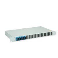 TELEGÄRTNER BASIS eco Panneau FO avec coupleurs, 6x SC Duplex, bleu, OS2