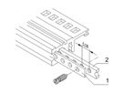 Bande perforée pour rail horizontal SCHROFF, 196 HP
