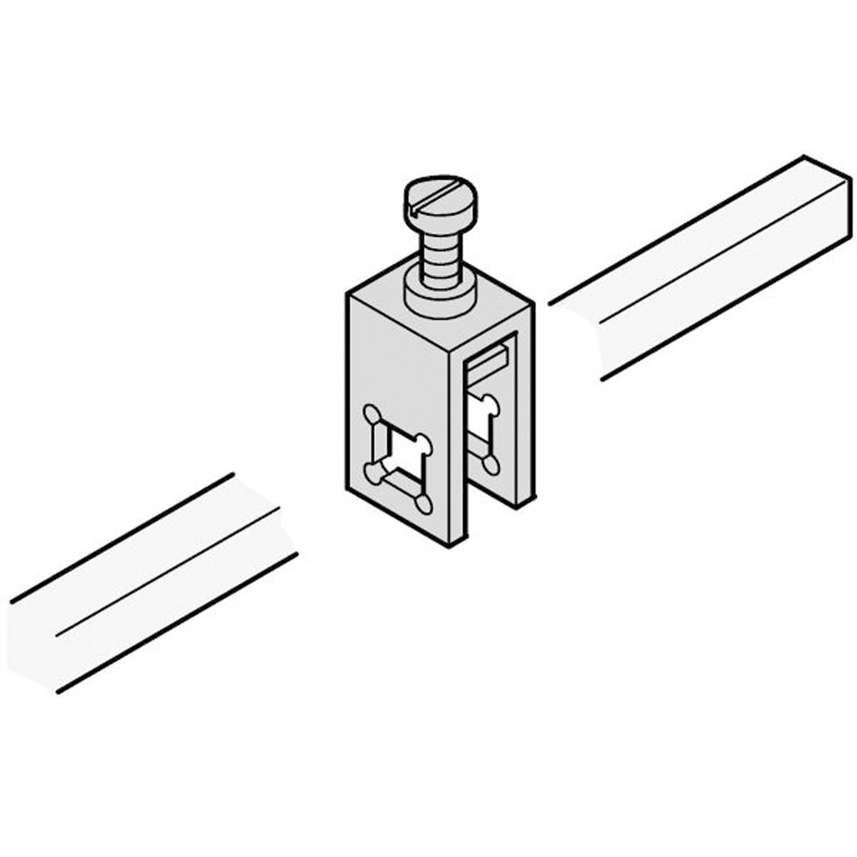 Borne de raccordement SCHROFF pour rail de mise à la masse, 35 mm²