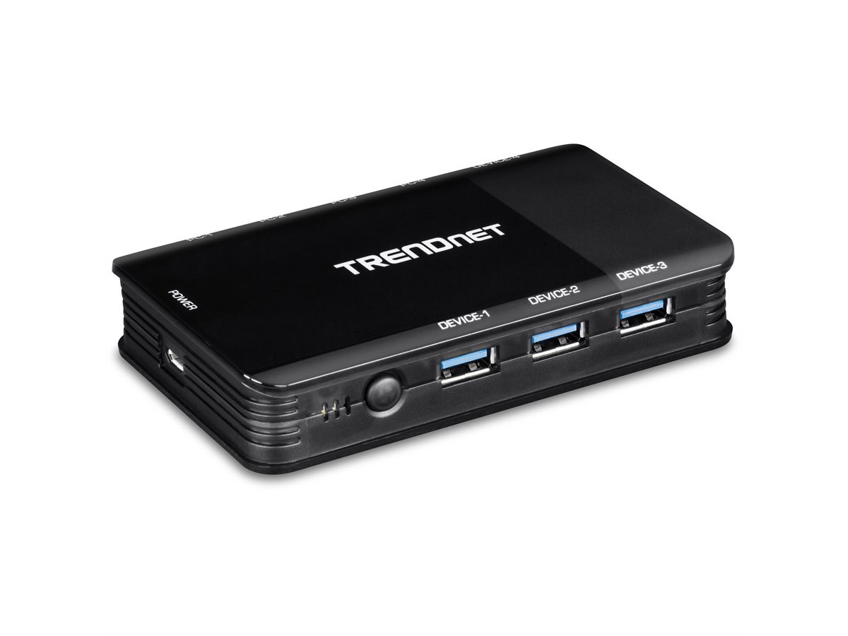 TRENDnet TK-U404 Switch USB 3.1 de partage à 4 ports pour 4 ordinateurs