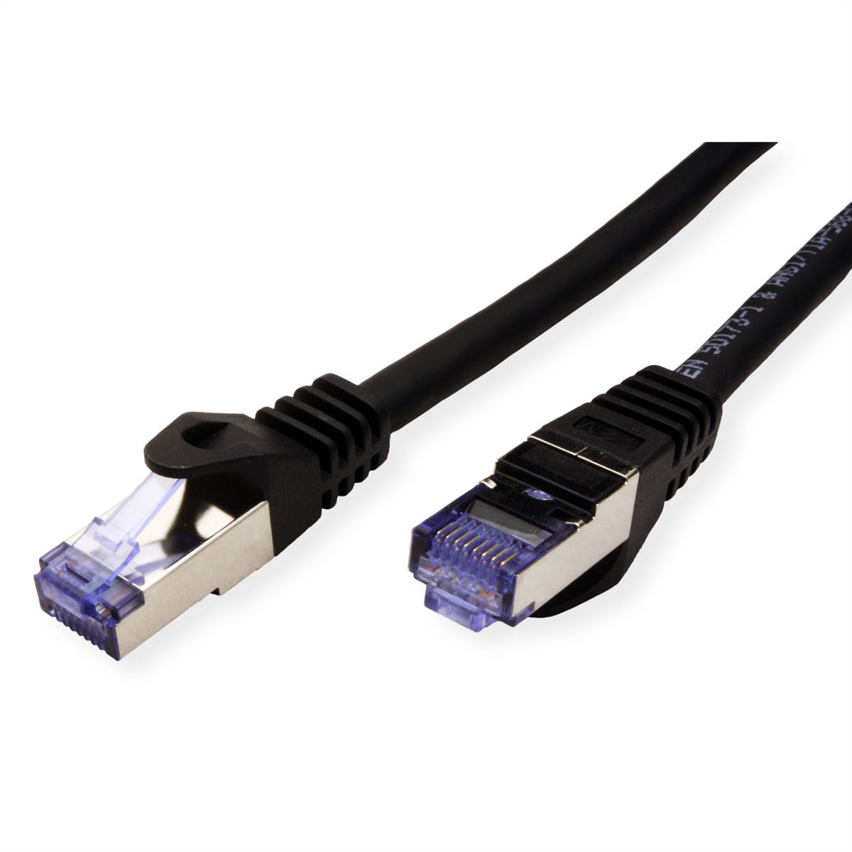 Cordon ROLINE S/FTP(PiMF) Cat.6A / 10 Gigabit, LSOH, Component Level, noir, 3 m