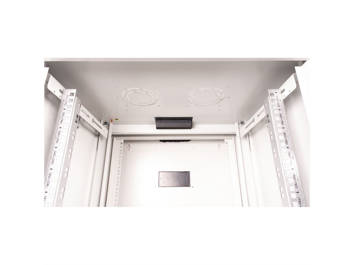 ROLINE 19" Boîtier mural Pro 7U, 600x600 LxP pivotant en 2 parties gris