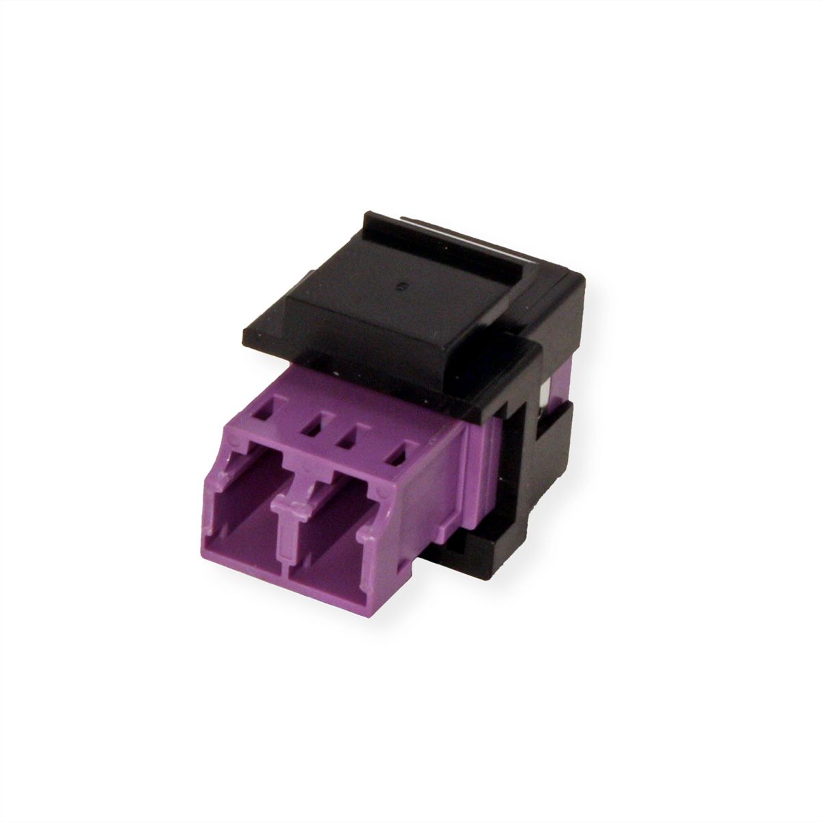 ROLINE Raccord optique LC/LC duplex multimode, Keystone, OM4