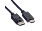 ROLINE Câble DisplayPort DP - HDTV, M/M, noir, 1 m