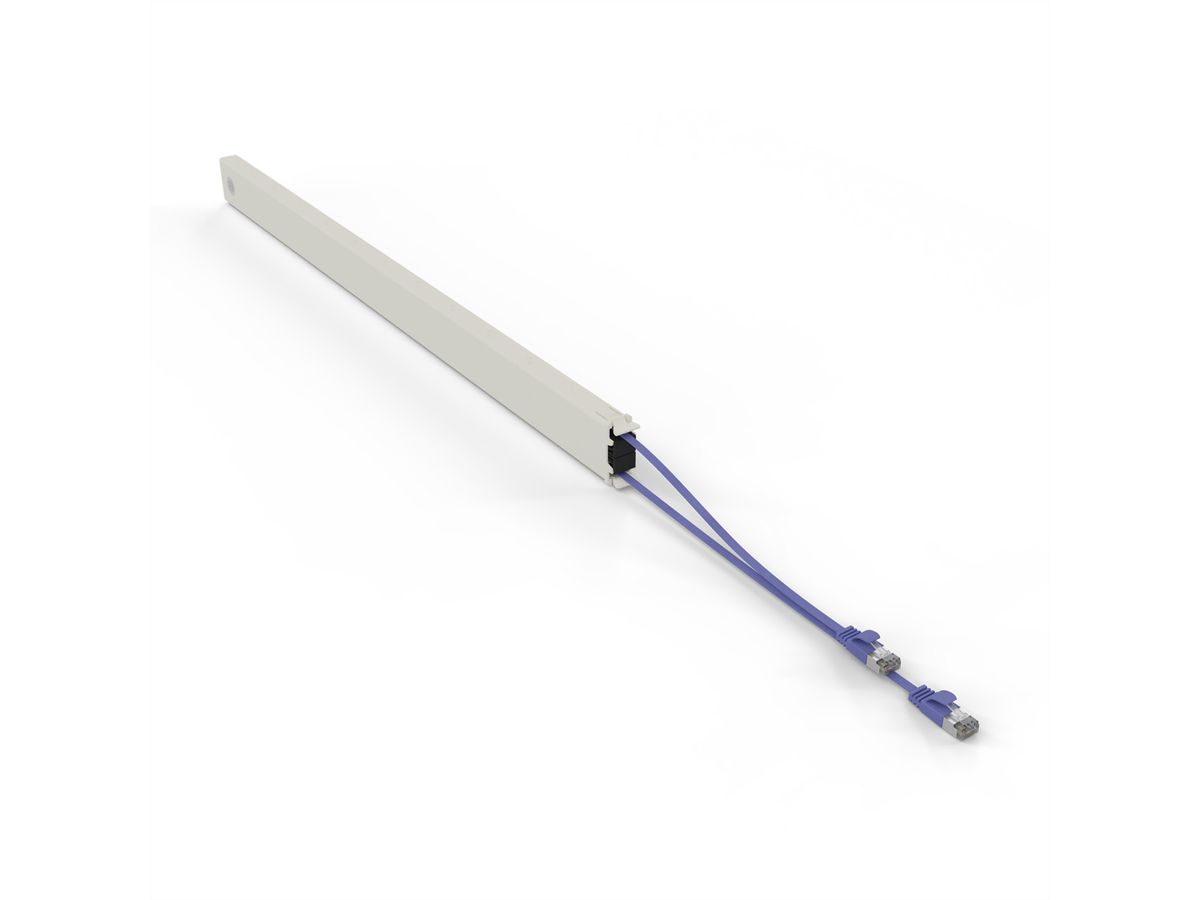 patchbox.one Cassette 46RU STP violet Cat.6a 2,5 m