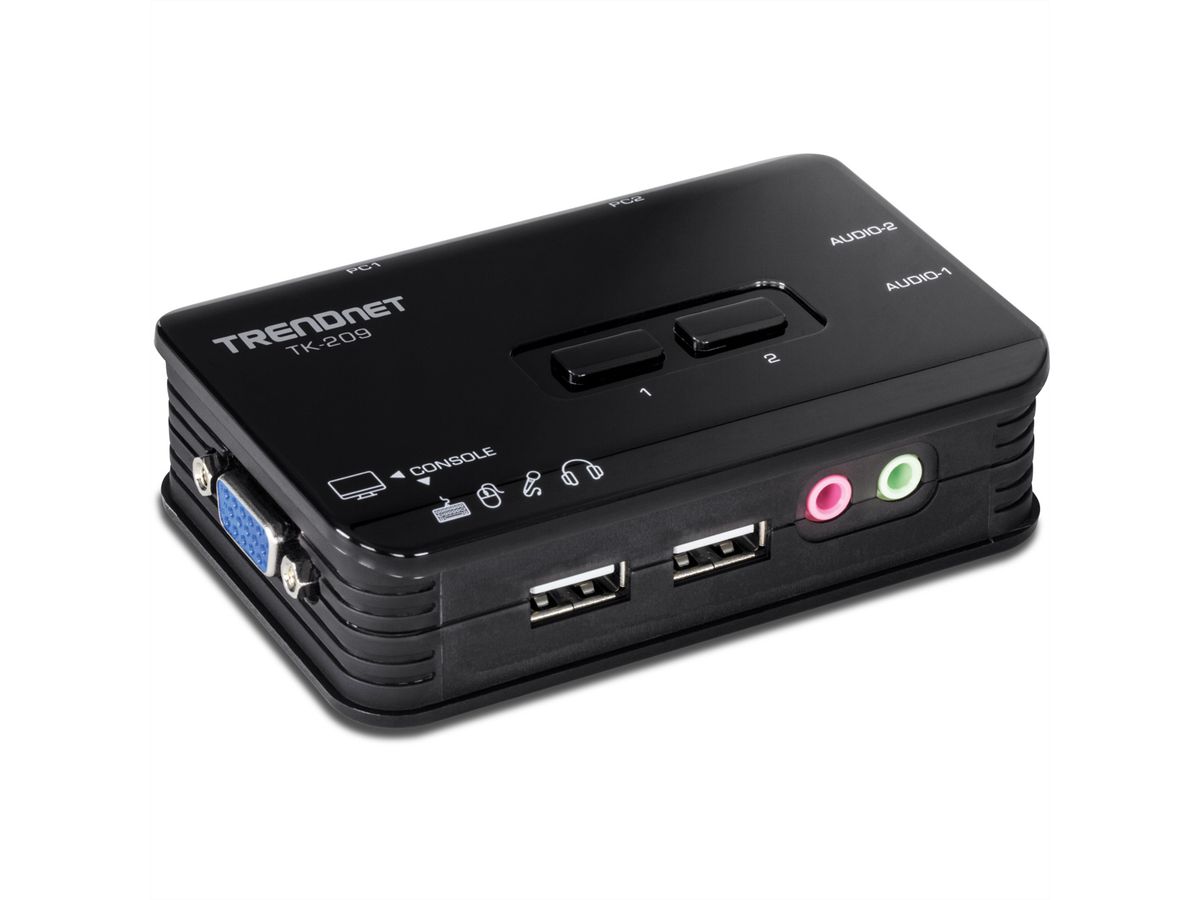 TRENDnet TK-209K Kit de switch KVM USB à 2 ports avec fonction audio