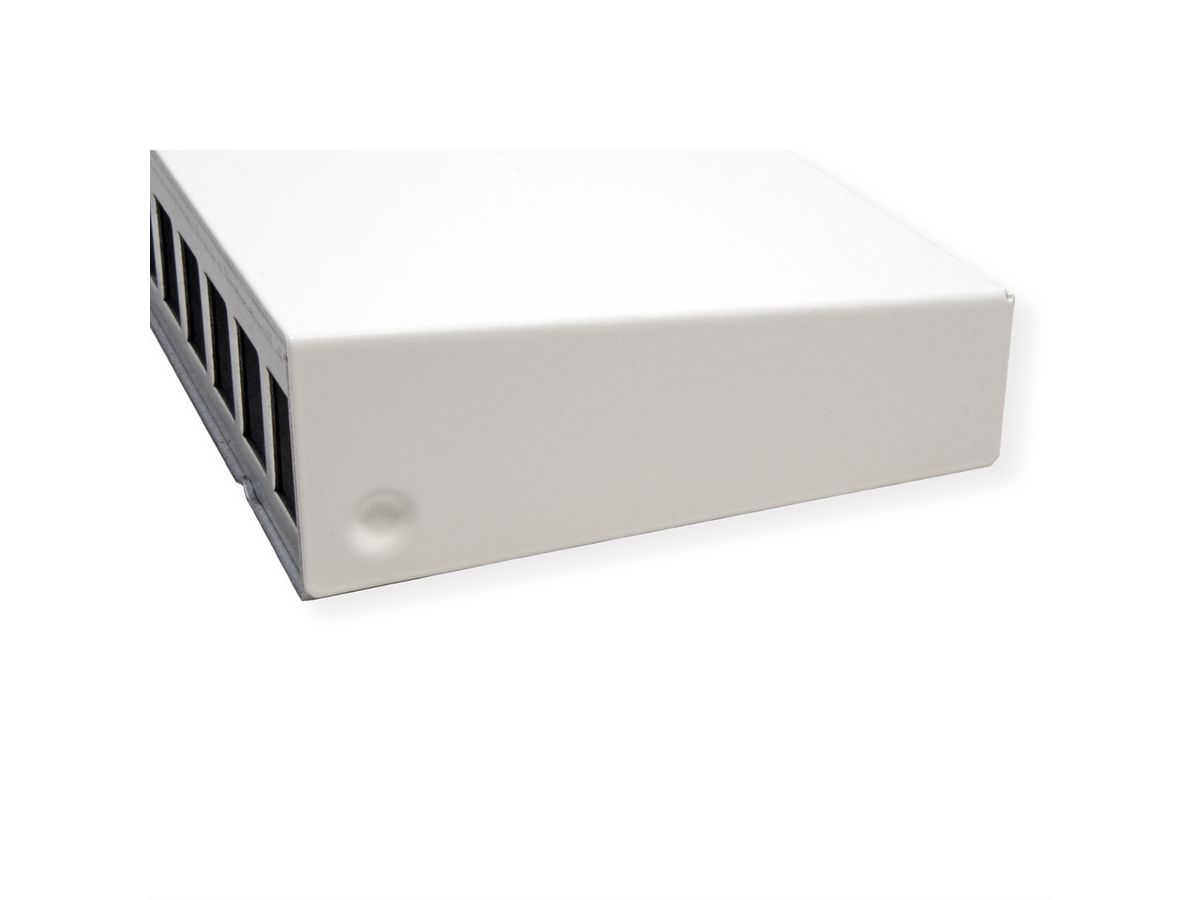 METZ CONNECT  Keystone boîtier en saillie 12 ports blanc pur, non équipé