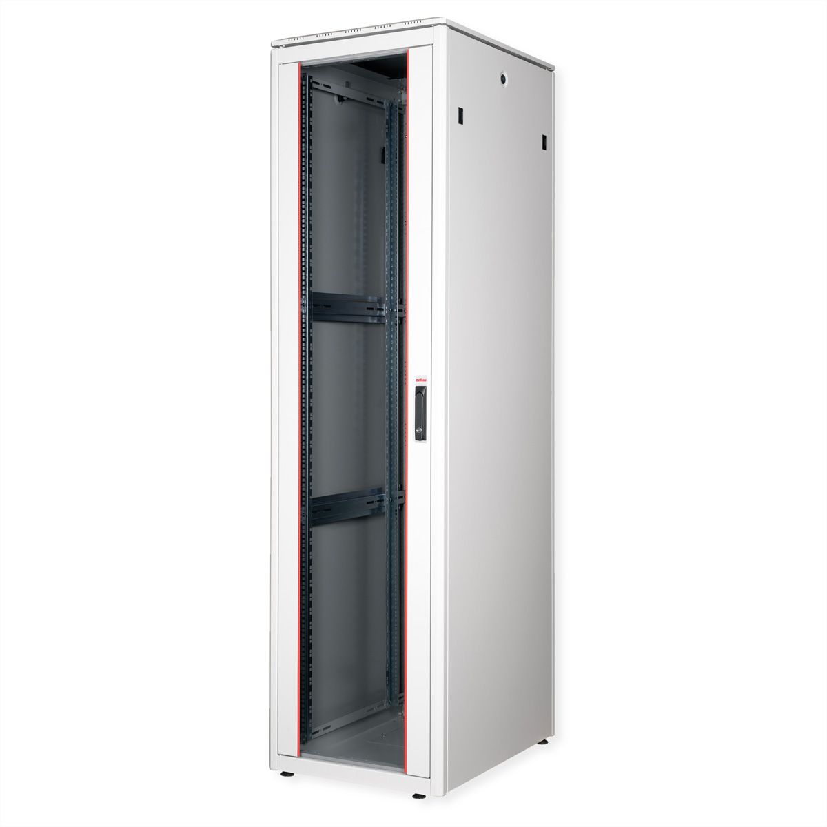 ROLINE 19" Baie réseau Pro 47U, 600x800 LxP Porte verre gris