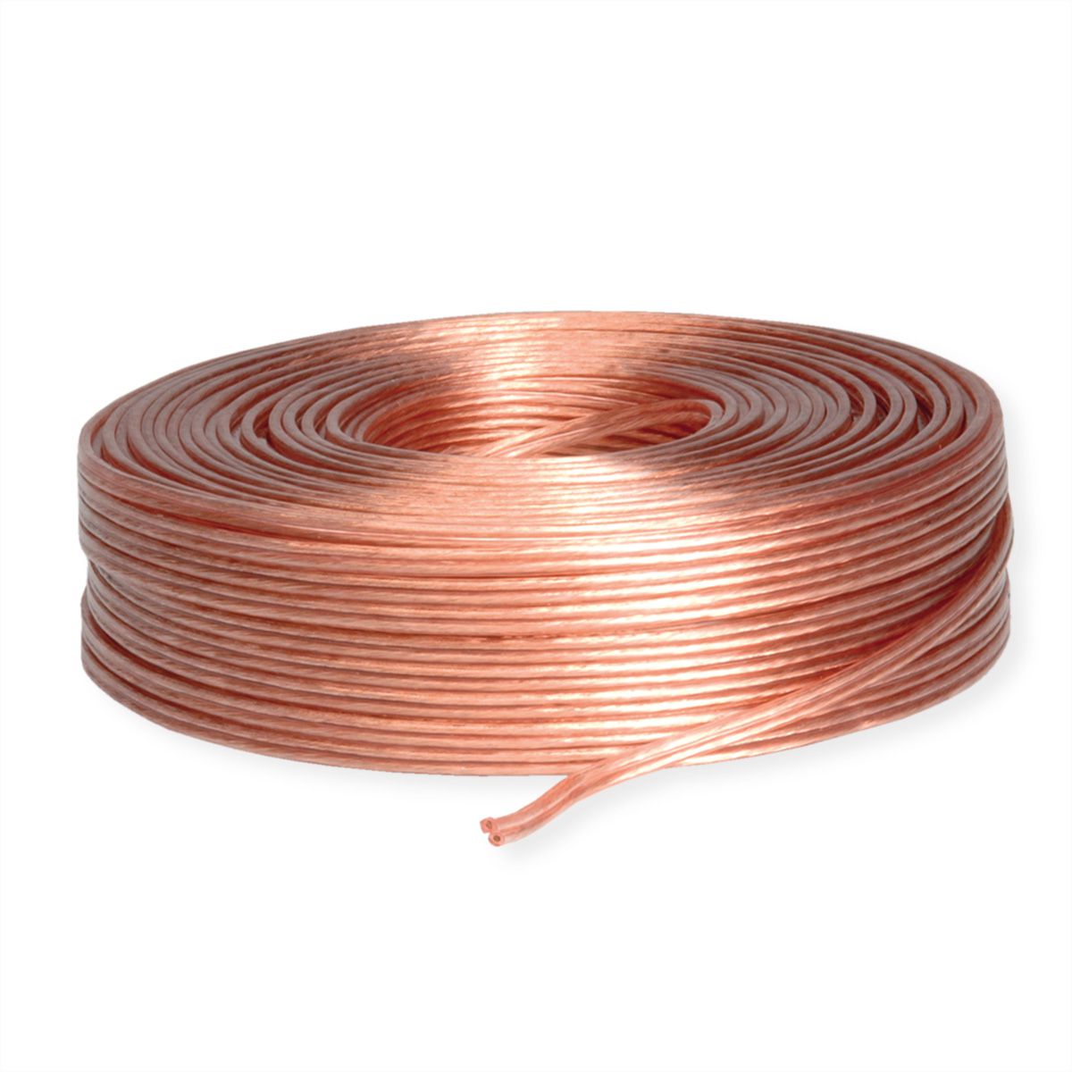 Câble pour haut-parleurs, transparent, 100m, 2,5mm²