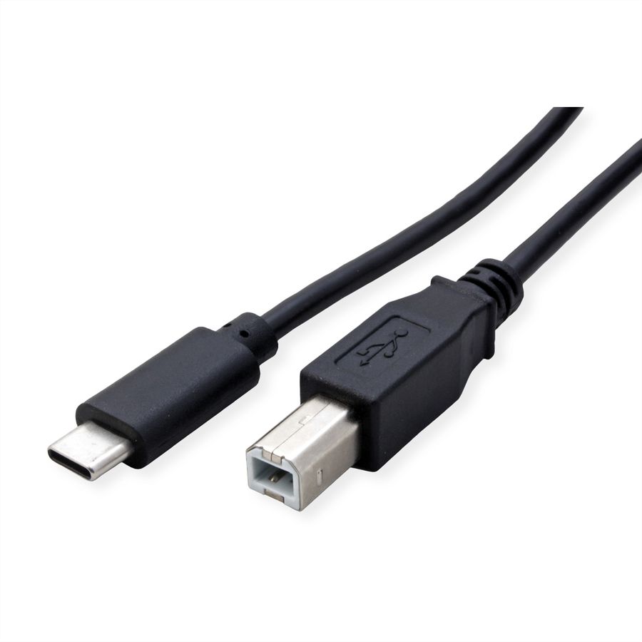 ROLINE Câble USB2.0 Type C - B, M/M, noir, 3 m