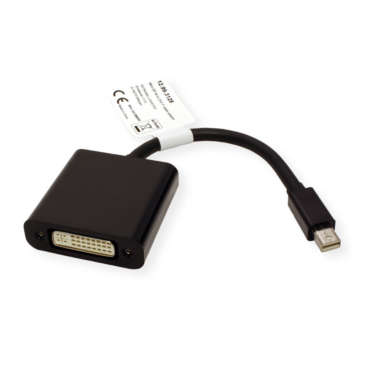 VALUE Adaptateur Mini DisplayPort-DVI, MiniDP M - DVI F
